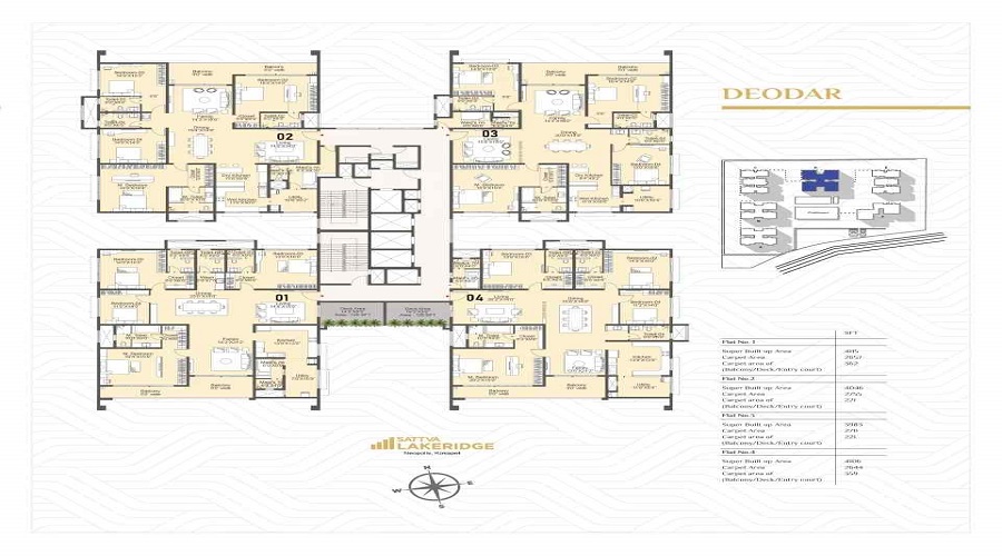 Sattva Hamlet floor plan1